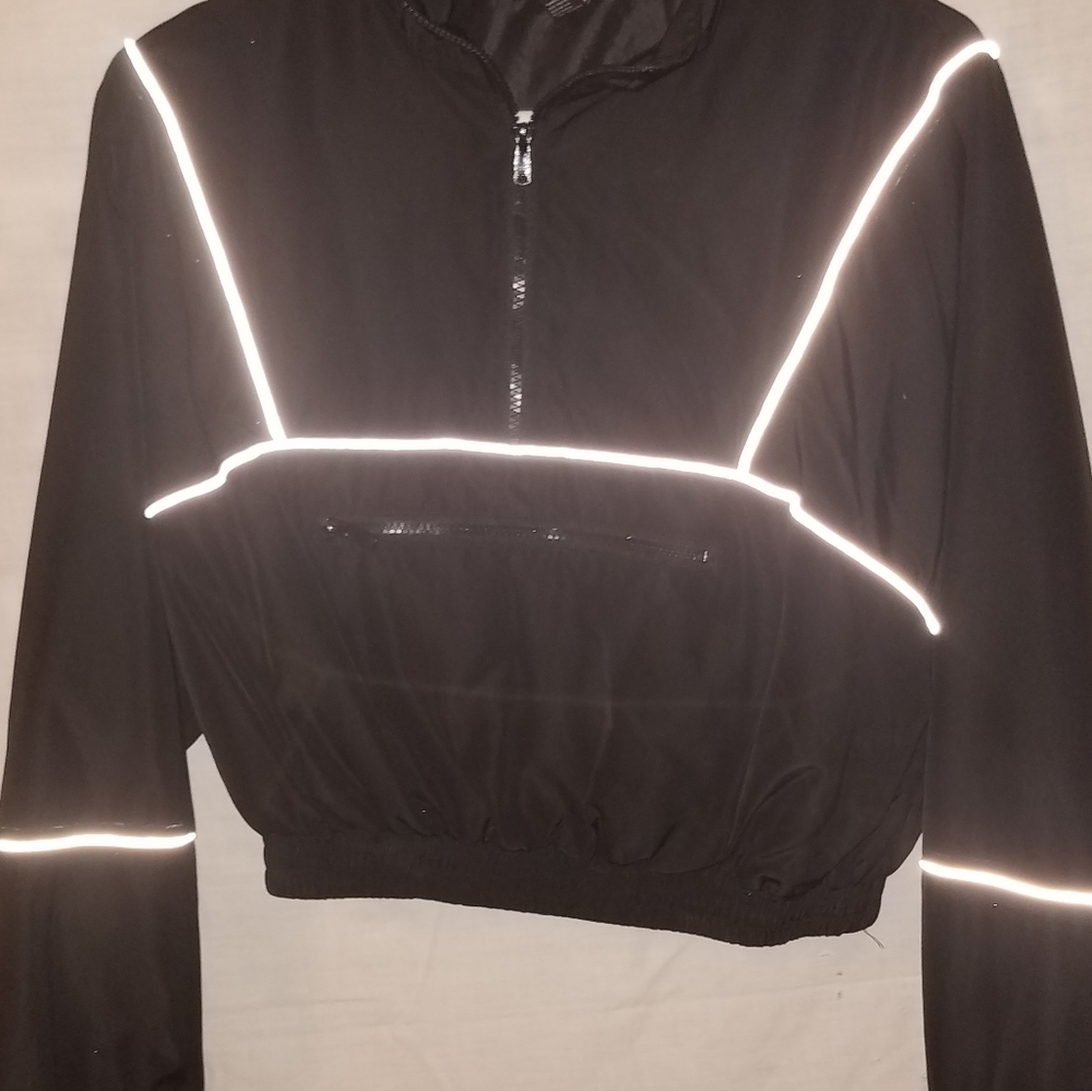 Black  Windbreaker